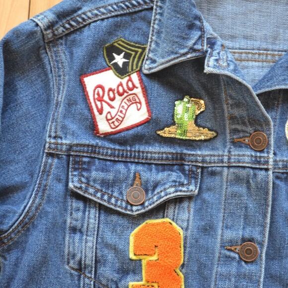 Topshop Road Trip Trucker Denim Jean Jacket - Picture 6 of 8